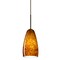 Besa Lighting Chrissy Cord Pendant, Amber Cloud, Bronze Finish, 1x40W Candelabra 1BT-150918-BR - alternate 1